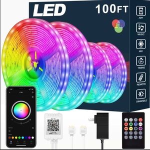 100FT LED Strip Lights with Remote